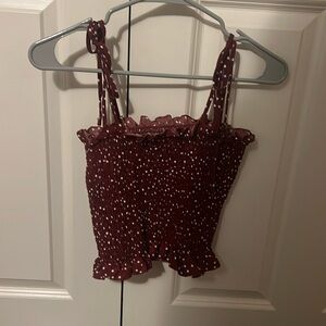 SHEIN red crop tank
